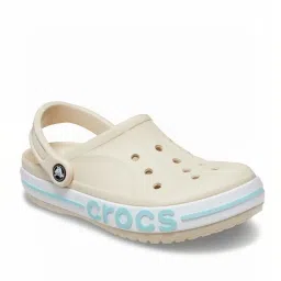 Crocs Women's Bayaband Off White Back Strap Clogs image 2