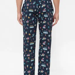 Urban Scottish Navy Regular Fit Printed Lounge Pants image 2