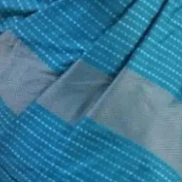 Odette Blue Woven Saree with Unstitched Blouse image 4
