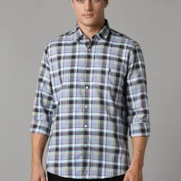 Louis Philippe Multicolored Slim Fit Checks Shirt-picture-39