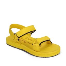 Yoho Women's Yellow Floater Sandals-picture-31
