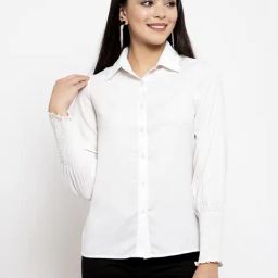 KASSUALLY White Relaxed Fit Shirt-picture-5