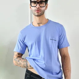 INVICTUS Typography Printed Round Neck Short Sleeves Regular Fit Casual T-Shirt image 1