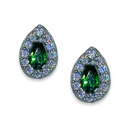 Taraash 92.5 Sterling Silver Pear Stud Earrings for Women image 2