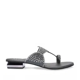 Rocia by Regal Women's Grey Thong Sandals image 3