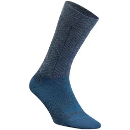 Quechua by Decathlon Blue & Grey Blend Textured Socks Pack of 2 ( 5.5-8 - 39/42 ) image 2