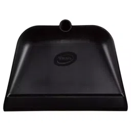 VIKAN Dust Pan Polypropylene Black with Anodised Aluminium Handle for Cleaning, 56629 image 3