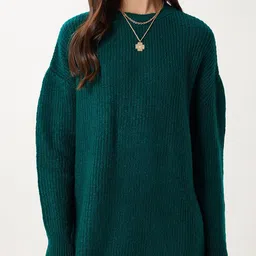 Happiness istanbul Women Ribbed Pullover image 4