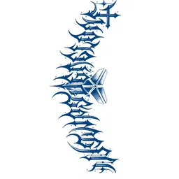 LICK Men Plant Based Realistic Semi Temporary Body Tattoo - Matte Blue-picture-35