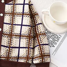 FOREVER FRIDAY Boys Checked Cardigan image 3