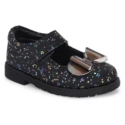 TUSKEY Bow Applique Detailed Velcro Closure  Ballerina - Black-picture-28