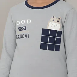 PY PINKYOU Girls Printed T-shirt with Pyjamas image 3