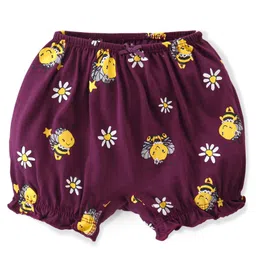 Babyoye Eco Conscious Cotton  Bees & Floral Print Bloomers Pack of 3 - Multicolour image 2