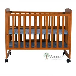 Arcedo  Crest Wooden Baby Cot Honey - Brown image 4