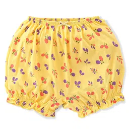 Babyoye Eco Conscious Cotton  Bees & Floral Print Bloomers Pack of 3 - Multicolour image 4