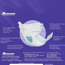 Dignity Set Of 12 Overnight Tape Style Adult Diapers - L - 10Pcs Each image 2