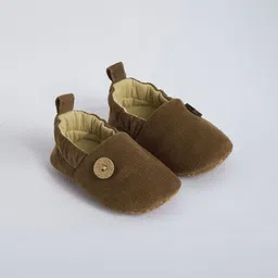 Hopscotch Boys Brown Textile Febic & Inner Lining Cotton Solid Booties-picture-40