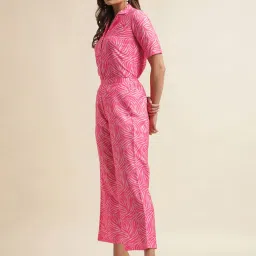 SELVIA Pink & White Printed Co-ord Set image 3