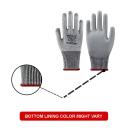 BISON LIFE UltiFlex Cut Resistance Gloves HPPE Shell PU Coated Size-9 Level 5, MG2415 image 2