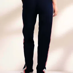 Lyra Pink & Navy Cotton Sports Track Pants - Pack Of 2 image 3