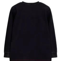 Guess Kids Black Logo Regular Fit T-Shirt image 2