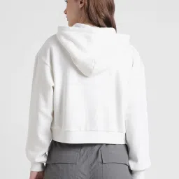 Only White Graphic Print Hoodie image 3