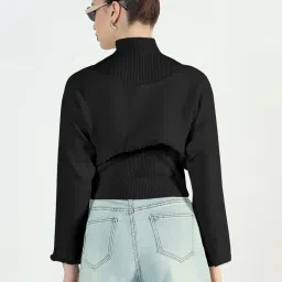 showoffff Showoff Black Regular Fit Top With Inner image 2