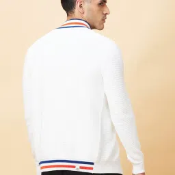 Being Human White Regular Fit Jacket image 2
