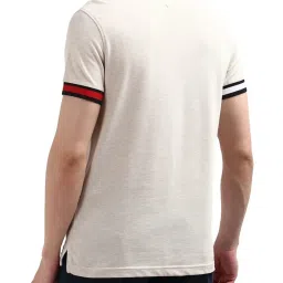 Tommy Hilfiger Beige Slim Fit T-Shirt image 2