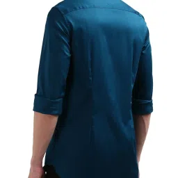 Tommy Hilfiger Teal Slim Fit Shirt image 2