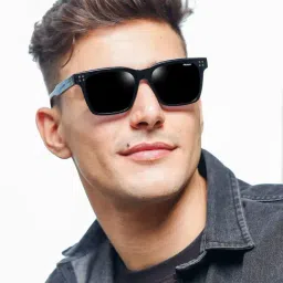 Resist Eyewear Black Square UV Protection Unisex Sunglasses-image-5