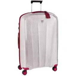 Roncato Red & White Printed Hard Large Trolley Bag -30 cm image 3
