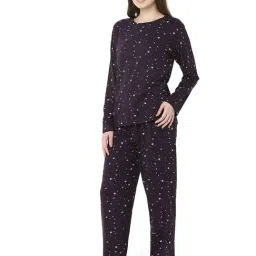 Smarty Pants Navy Blue Cotton Printed Pyjama Set image 3