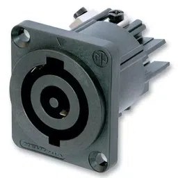 NEUTRIK POWER CHASSIS CONNECTOR, 32 AMP AC, NAC3MP-HC image 1
