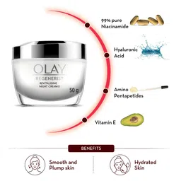 Olay Regenerist Revitalising Night Cream for Plump & Bouncy Skin - 50g image 4