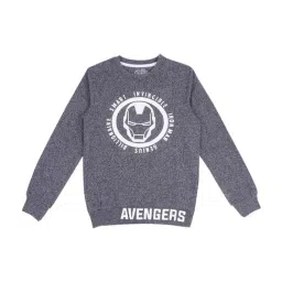 Pantaloons Junior Navy Cotton Printed Sweatshirt-image-61