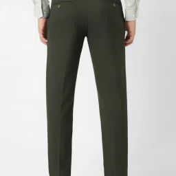Van Heusen Green Slim Fit Trousers image 2