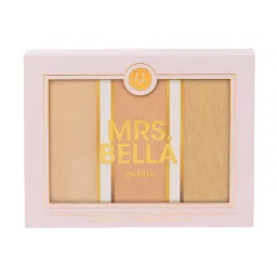 BH Cosmetics Mrs. Bella Goldie 3 Color Highlighter Trio - 9 gm image 2
