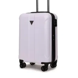 Guess White Textured Lustre Trolley Bag image 3