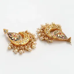 Dugran By Dugristyle Blue & White Dangler Earrings for Women image 3