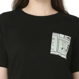 Smarty Pants Black Cotton Graphic Print Pyjama Set image 5