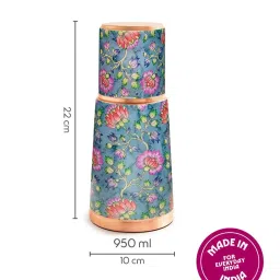 Borosil Quinn 950 ml Copper Water Bottle image 2