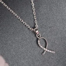 Clara 92.5 Sterling Silver Lia Pendant with Chain for Women-image-63