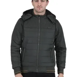 Monte Carlo Dark Olive Regular Fit Hooded Jacket-picture-32