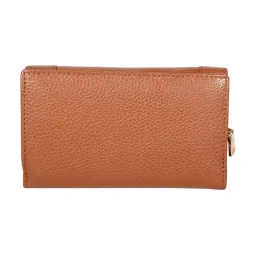 Sassora Lyla Tan Small Leather Wallet for Women image 3