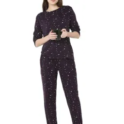 Smarty Pants Navy Blue Cotton Printed Pyjama Set image 4