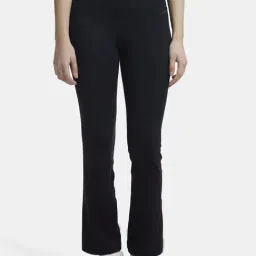 Jockey MW77 Women's Microfiber Elastane Stretch Regular Fit Flared Pants with Stay Fresh Treatment-picture-10