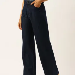 Bene Kleed Blue Cotton High Rise Flared Jeans image 3