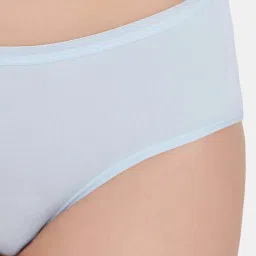 Wacoal Beige & Blue Cotton Hipster Panties - Pack Of 3 image 3