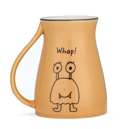 Clay Craft Fine Ceramic Jumble Printed Milk/Tea/Coffee Mugs - 2 Piece - 350 ml each - For Home/Office/Gifting Purpose image 3